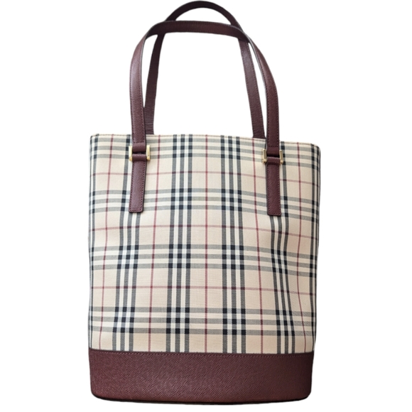 Burberry Nova Check Bucket Tote Bag with COA - Picture 4 of 11